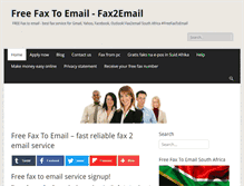 Tablet Screenshot of fax2email.comx.co.za